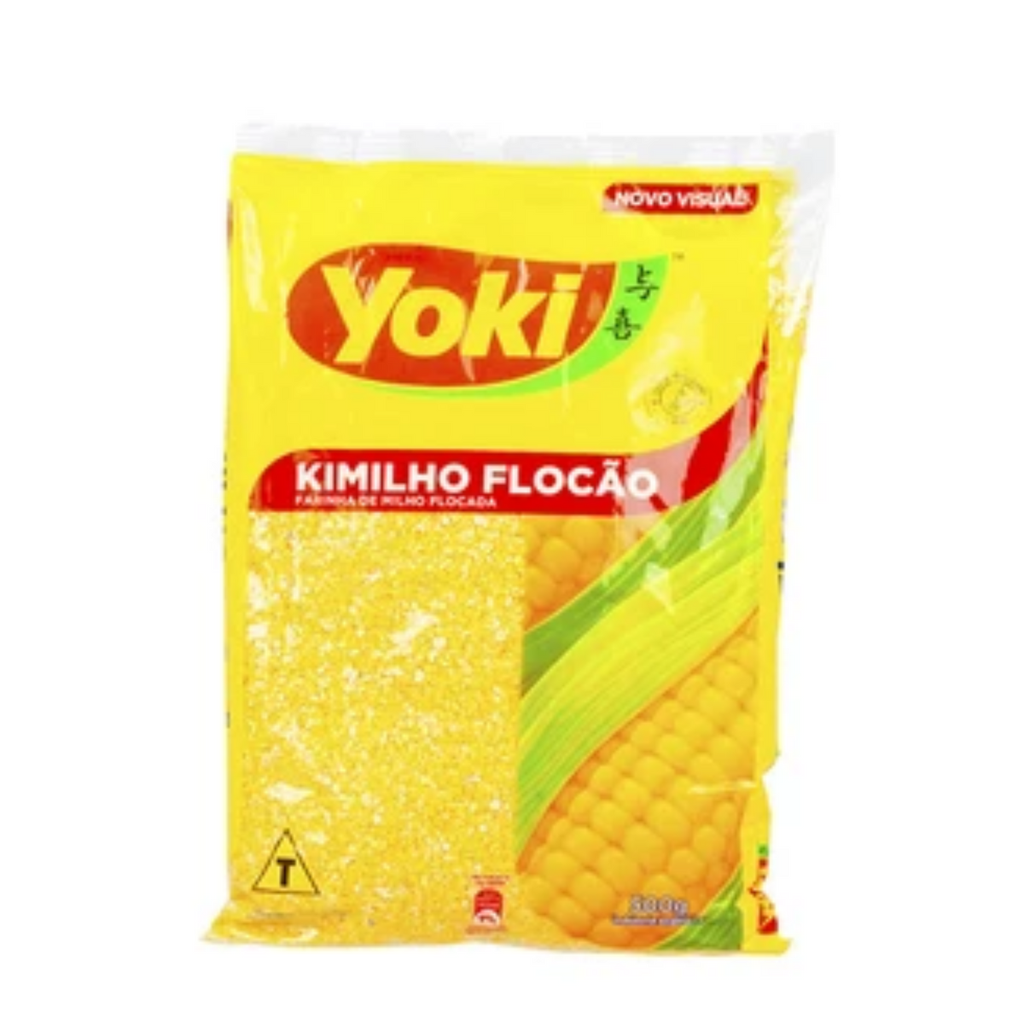 [MER-1210] Yoki Voorgekookt Maïsgries Kimilho voor Cuscuz 500g (Braziliaanse maïscouscous)