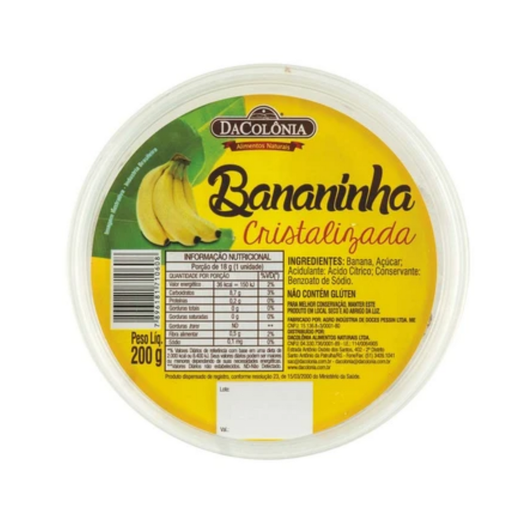 [DOC-0010] Bananinha Cristallisée 200g (pâte de banane confite)