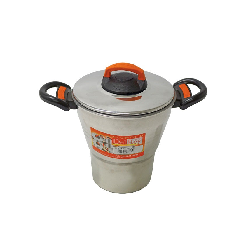 [CAS-0100] Couscoussier Brésilien en Aluminium Poli nº16 2,3L