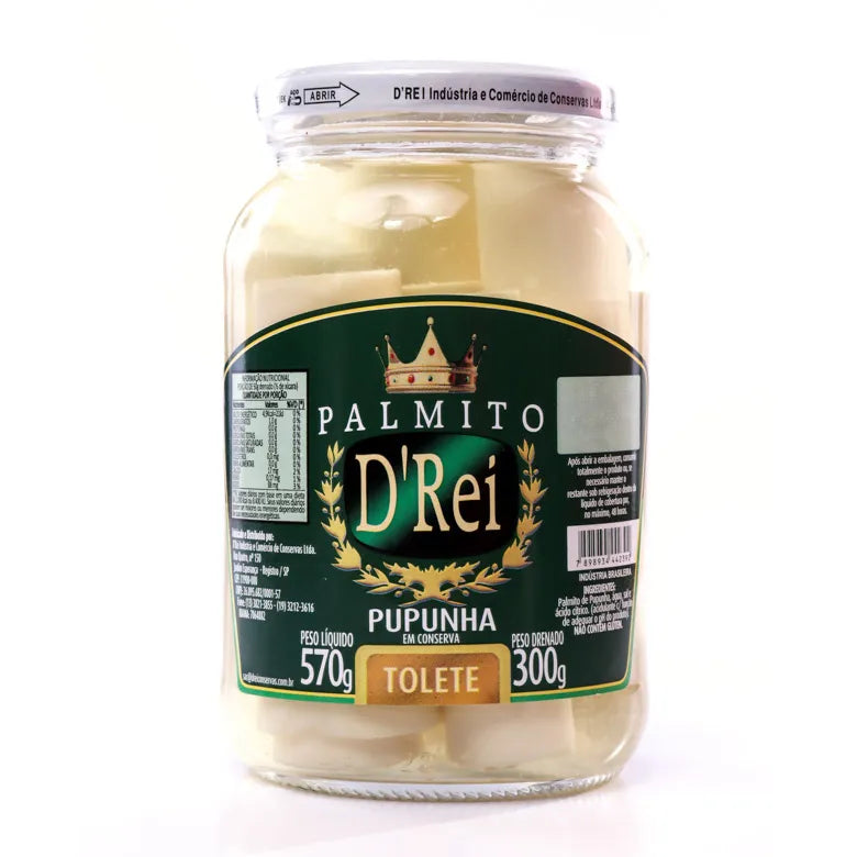 [MER-0370] D'Rei Cœurs de Palmier Pupunha en Conserve 570g