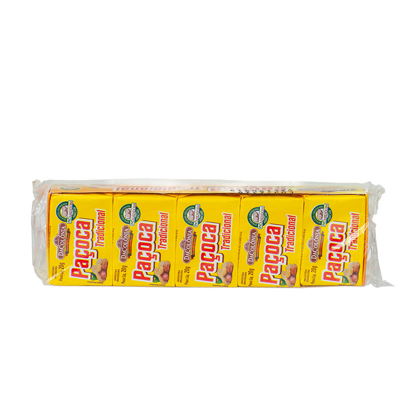 [DOC-0100] Da Colônia Traditional Rectangular Paçoca 180g (peanut candy)