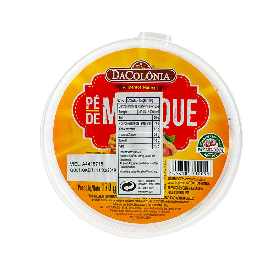[DOC-0130] Da Colônia Pé de Moleque 170g