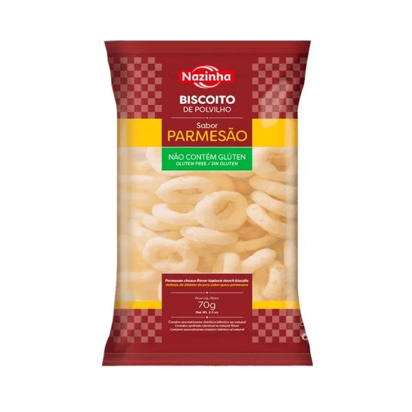 [DOC-0460] Nazinha Biscoito de Polvilho sabor Parmesão 70g