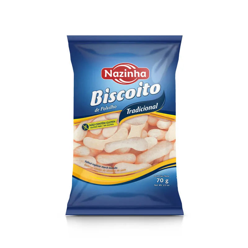 [DOC-0480] Nazinha Traditional Polvilho Biscuits 70g (cassava starch)