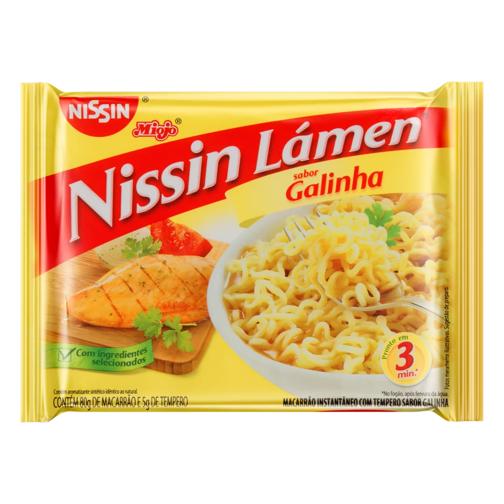 [MER-0480] Nissin Macarrão Instantâneo sabor Frango 85g