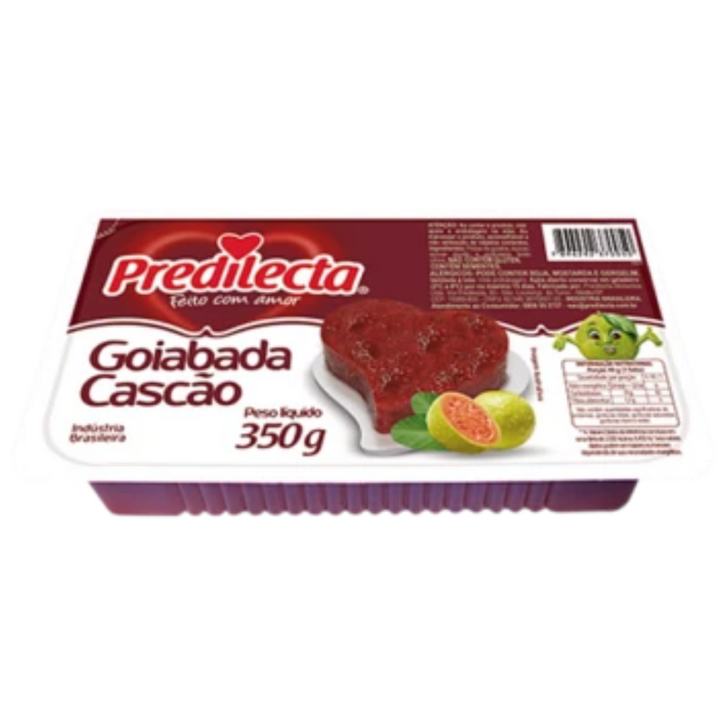[DOC-0550] Predilecta Goiabada Cascão en Barre 350g (pâte de goyave avec morceaux)