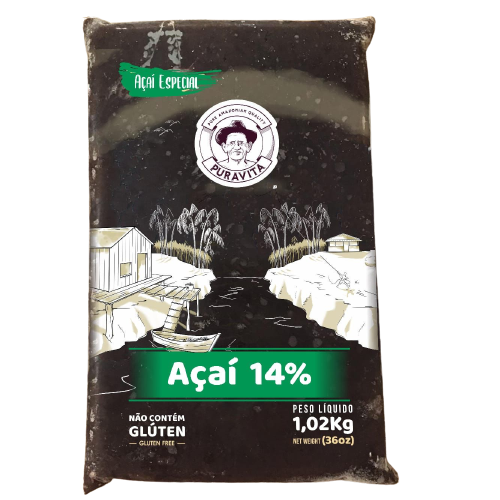 [SAL-0330] Puravita Original Açaí Puro em Barra 1,02kg