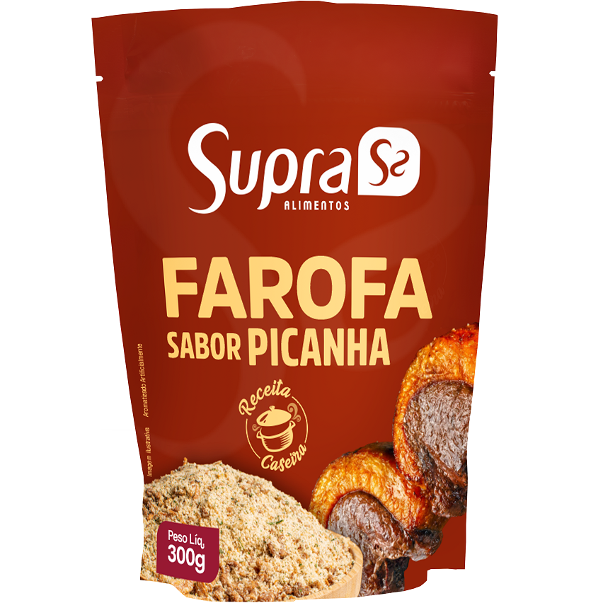 Supra Farofa Prête Saveur Picanha 300g (semoule de manioc grillée)