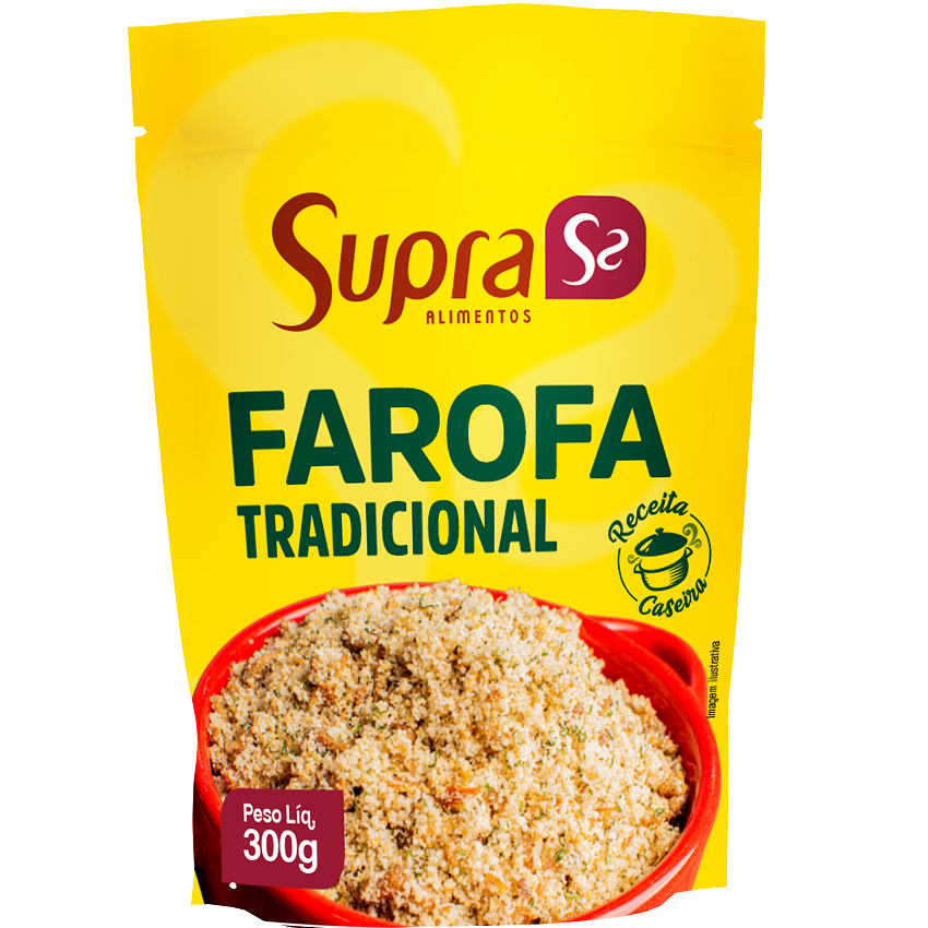 [MER-1020] Supra Traditional Ready-Made Farofa 300g (toasted cassava flour)